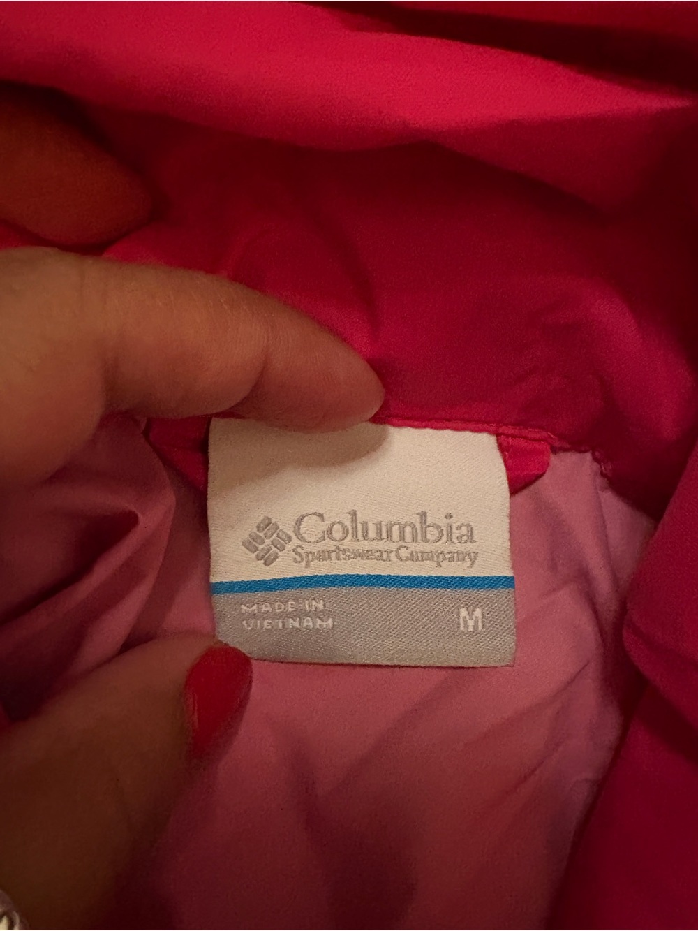 Columbia Pink Lightweight Hooded Rain Jacket - Picture 2 of 2